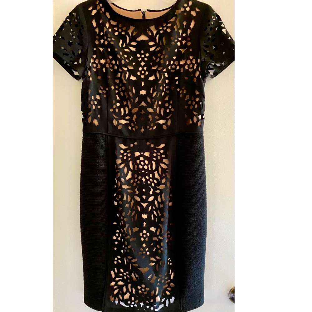 Joseph Ribkoff Black & beige dress. Size 10